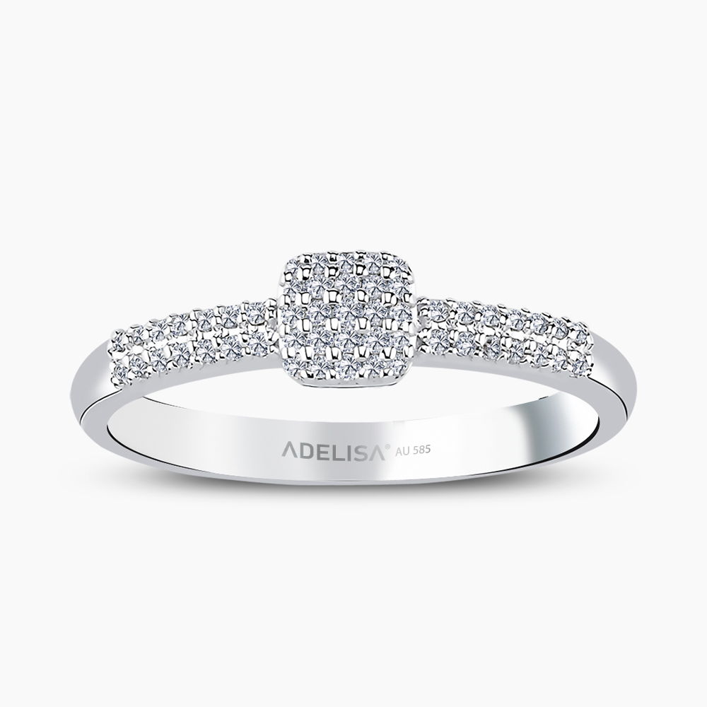 Beyaz Altın 0.20 Karat Pırlanta Yüzük