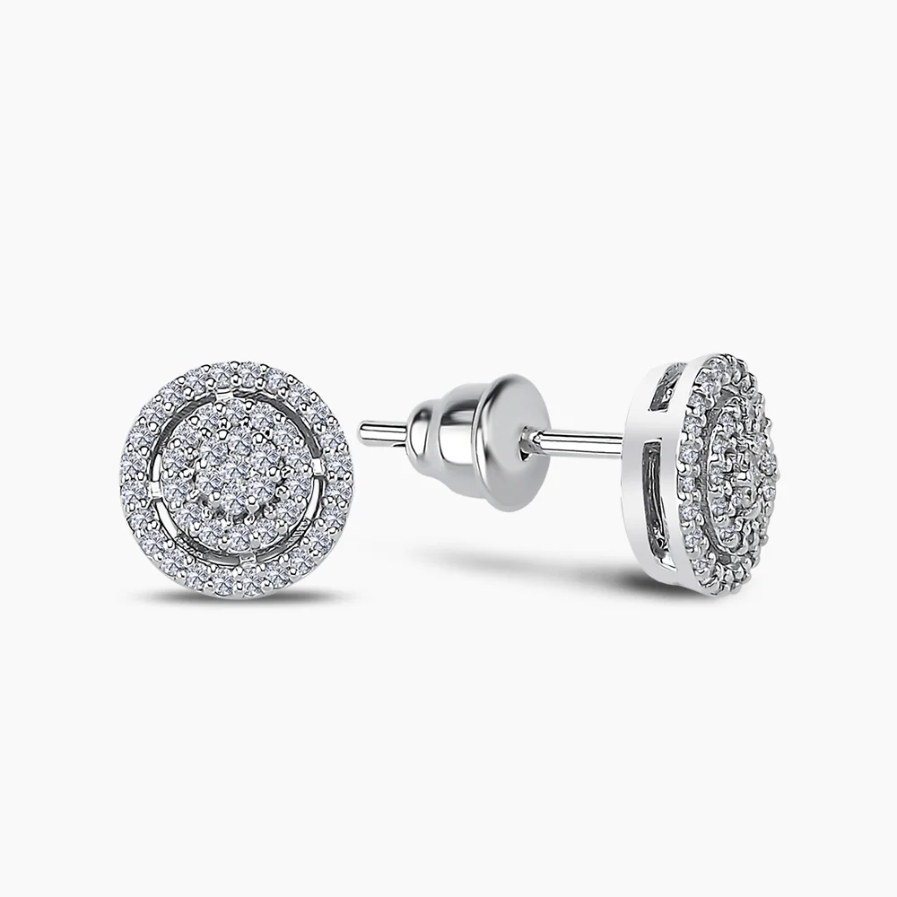 Beyaz Altın 0.38 Karat Pırlanta Küpe