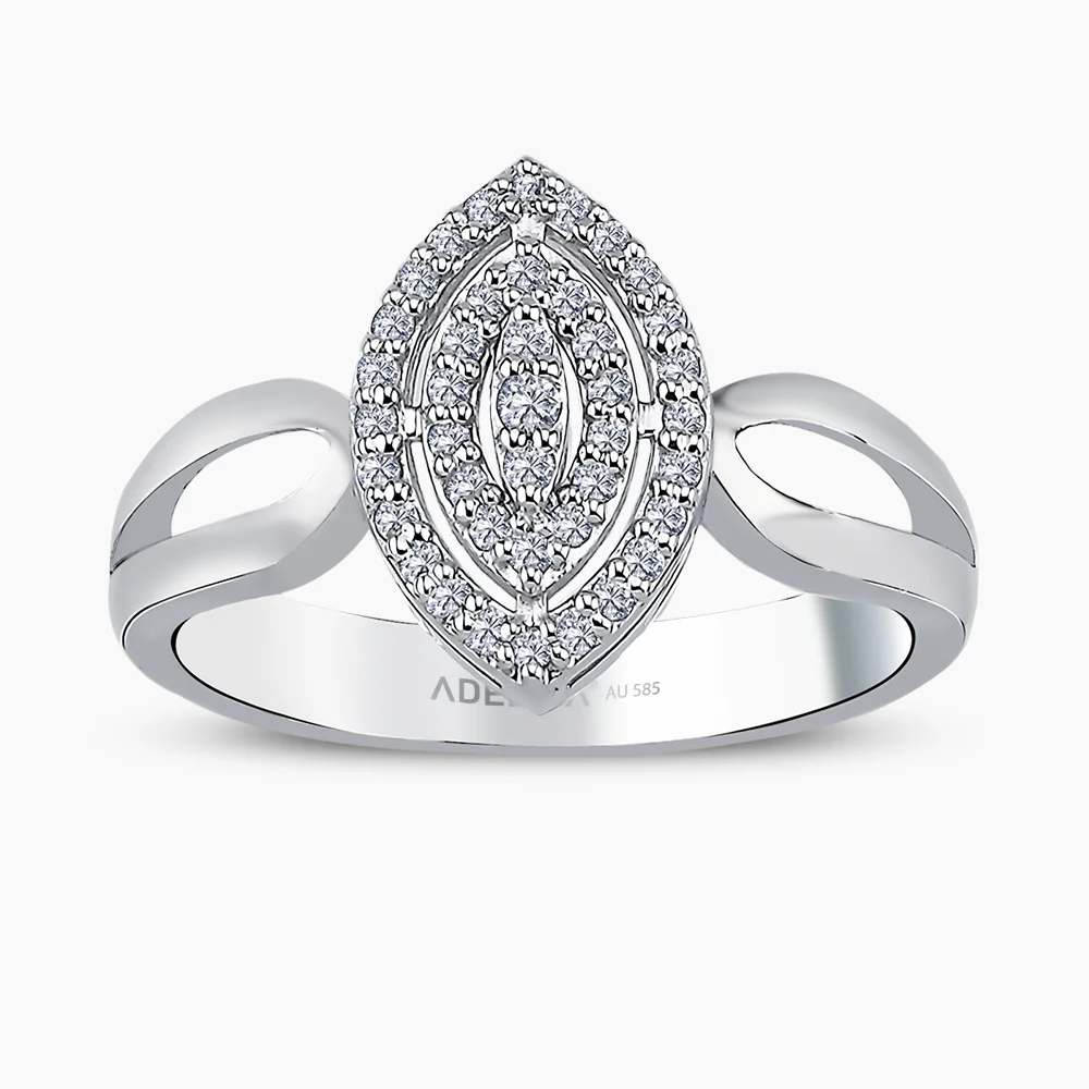 Beyaz Altın 0.22 Karat Pırlanta Yüzük